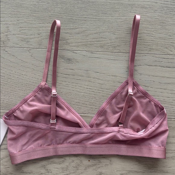 Auden Mesh Unlined Wirefree Bralette Pink Size Medium New NWT - Picture 3 of 5